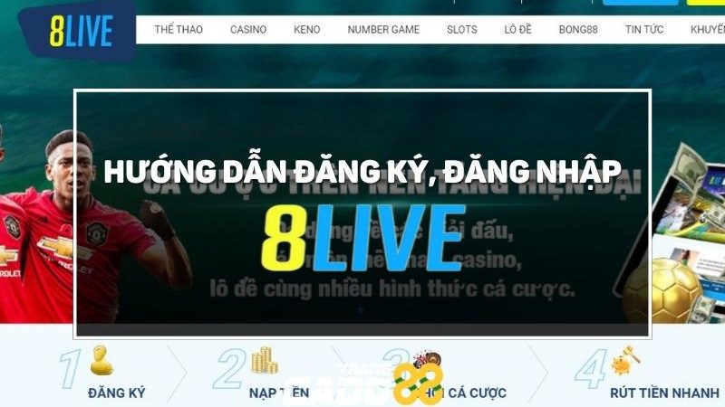 đăng ký - đăng nhập 8live